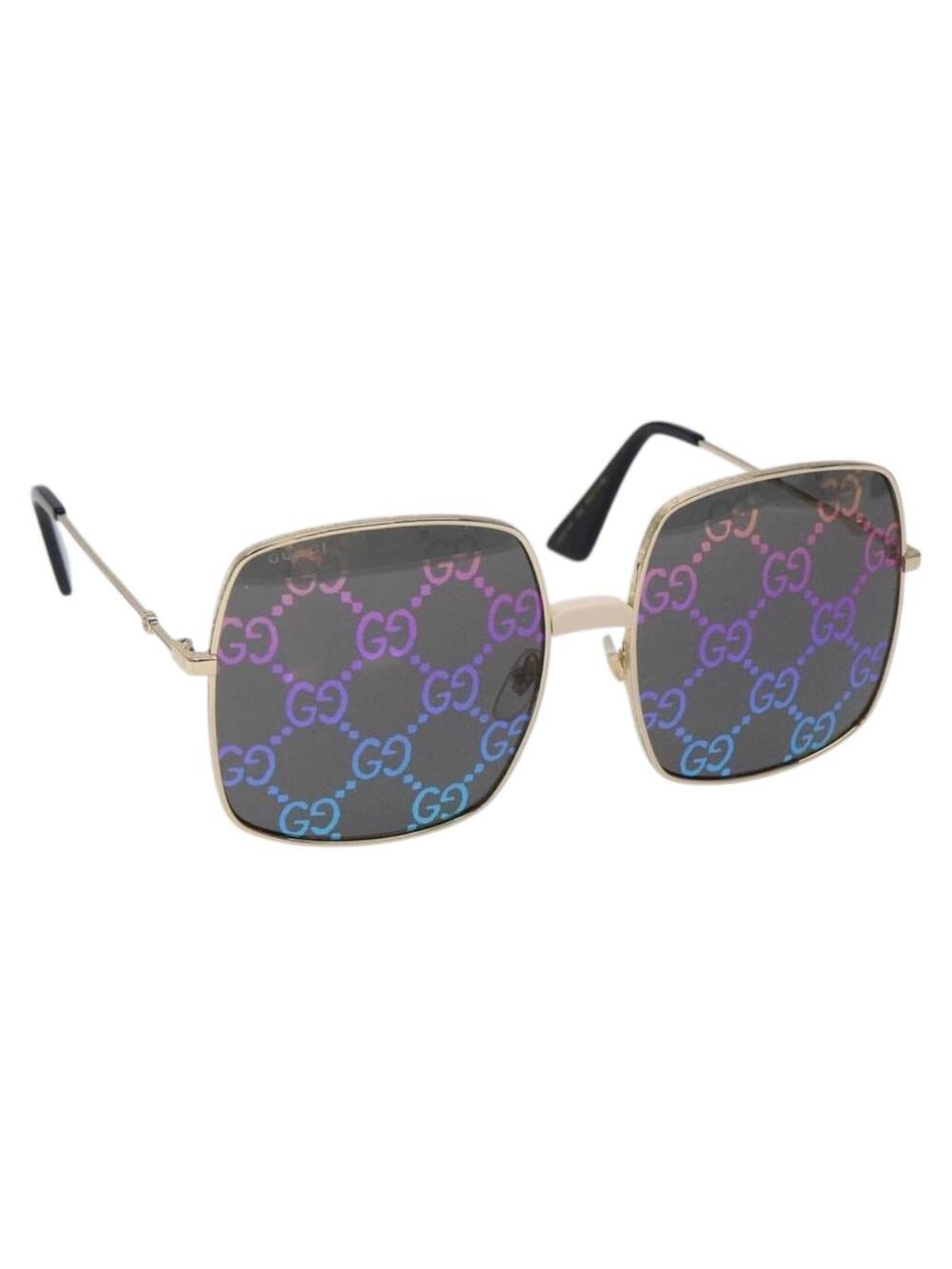 Gucci Gg Sunglasses Plastic Gold Auth #343981G50B